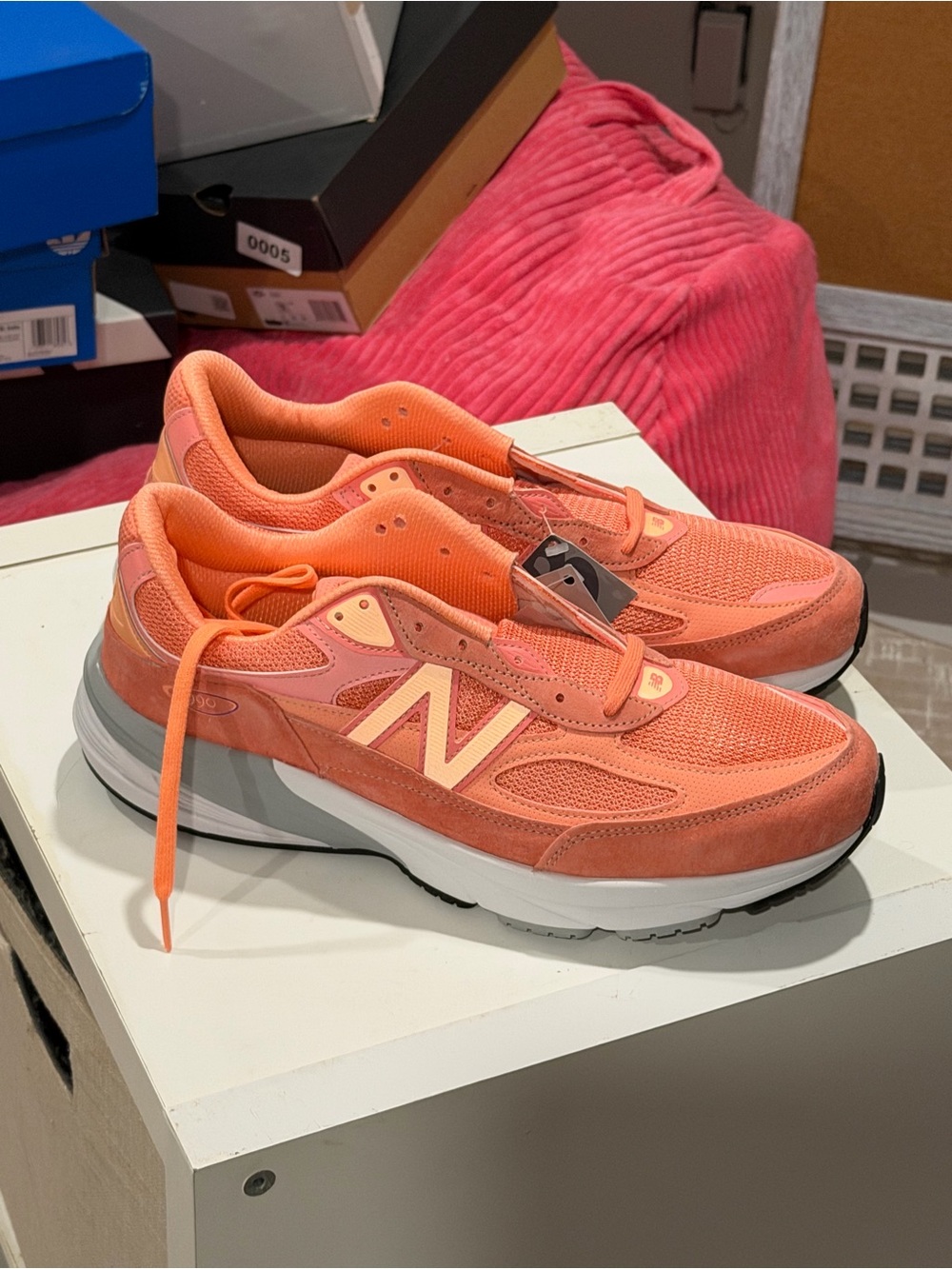 New Balance sneaker box label - U990SR6